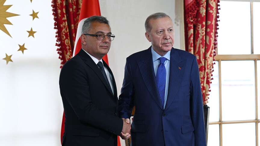 Cumhurbaşkanı Erdoğan, KKTC Cumhurbaşkanı Erhürman'a rahatsızlığı nedeniyle geçmiş olsun dileklerini