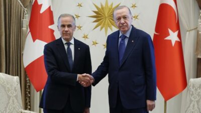 Cumhurbaşkanı Erdoğan, Kanada ile ilişkileri güçlendirmek amacıyla Başbakan Carney'i kabul