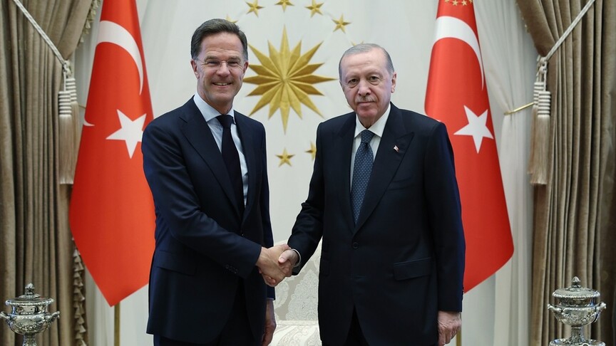 Cumhurbaşkanı Erdoğan, uluslararası güvenlik konularını görüştüğü NATO Genel Sekreteri Rutte