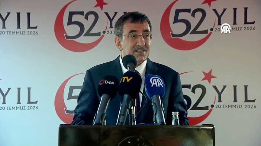 Cumhurbaşkanı Yardımcısı Yılmaz, Türkiye'nin Kıbrıs Türkü'nün güvenliği için KKTC'nin yanında