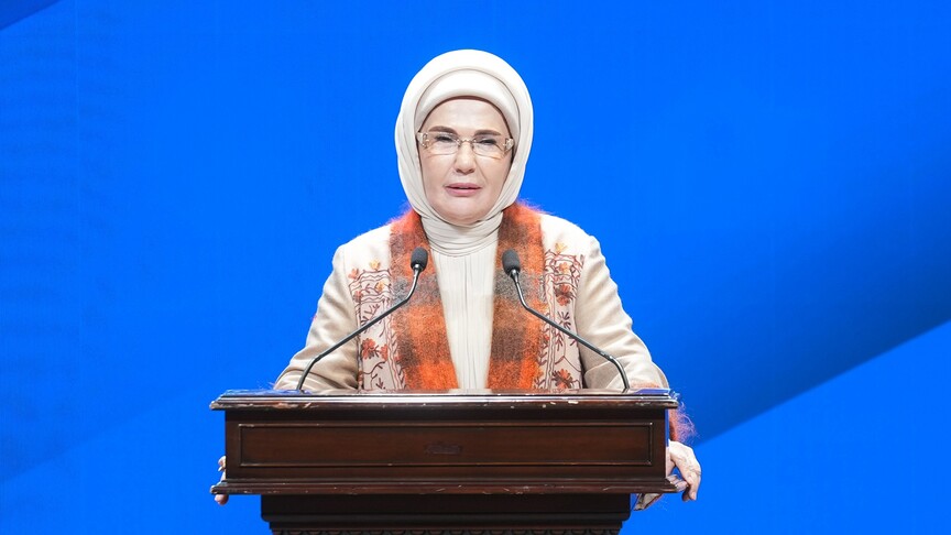 Cumhurbaşkanı Erdoğan'ın eşi Emine Erdoğan, NATO Zirvesi'nde önemli bir temayı