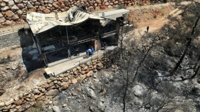 Muğla'nın Fethiye ilçesinde meydana gelen orman yangını sonrası, etkilenen bölgelerde