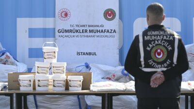 Ticaret Bakanlığı ve Jandarma'nın ortaklaşa yürüttüğü operasyon, Ambarlı Limanı'nda önemli