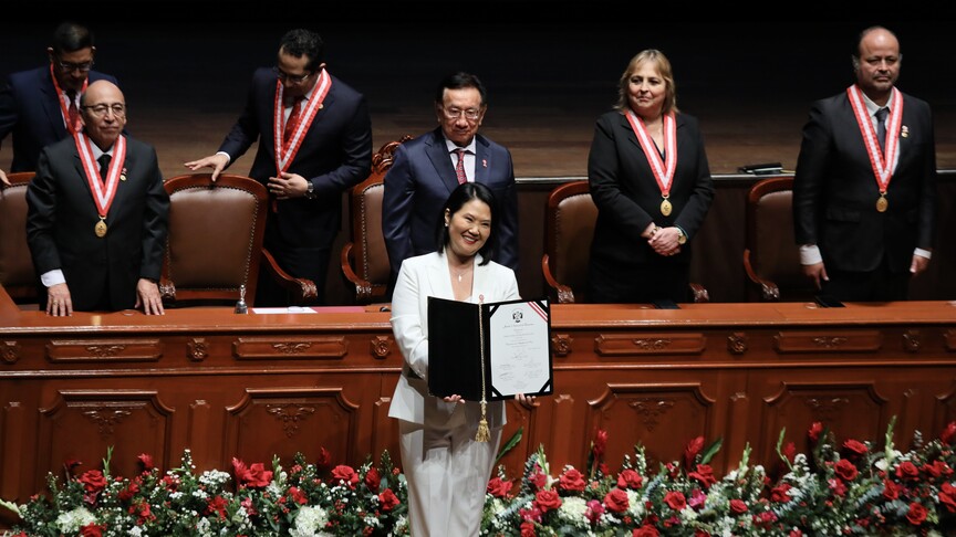 Peru'da gerçekleştirilen devlet başkanlığı seçimlerinin ardından Keiko Fujimori, resmen göreve
