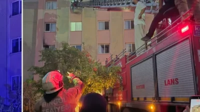 Bingöl'deki bir apartman dairesinde meydana gelen yangın, birçok kişinin sağlık
