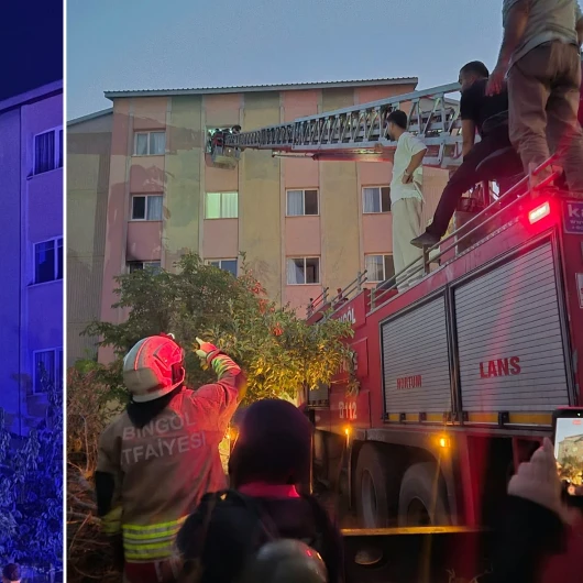 Bingöl'deki bir apartman dairesinde meydana gelen yangın, birçok kişinin sağlık