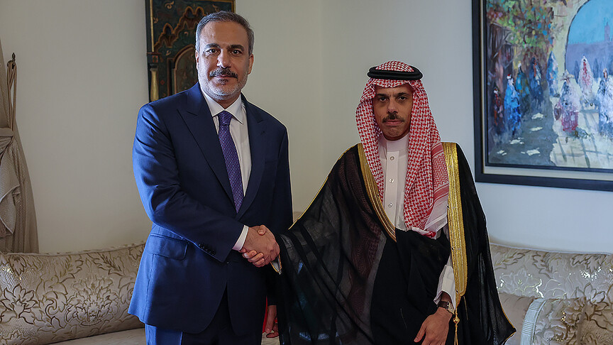 Hakan Fidan, Suudi Arabistan Dışişleri Bakanı Faysal bin Ferhan ile