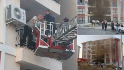 Elazığ'da bir apartmanda çıkan yangında 12 kişi dumandan etkilendi, 16