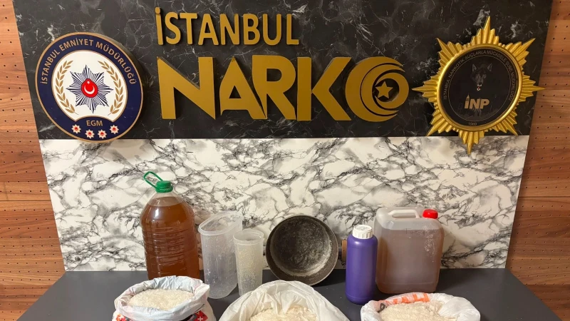 Esenyurt'ta gerçekleştirilen uyuşturucu operasyonunda 13 kilo 550 gram madde ile
