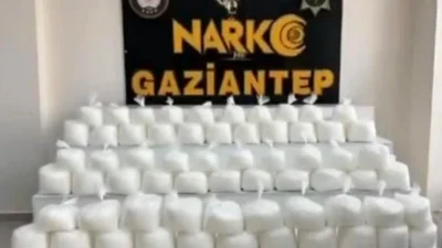Gaziantep'te gerçekleştirilen operasyonda 108 kilo metamfetamin ele geçirildi. Bir kişi