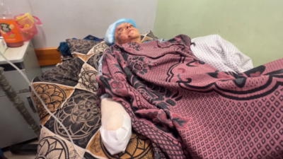 Gazze'de yaşanan son saldırıda 70 yaşındaki Leyla Murteca'nın elini kaybetmesi,