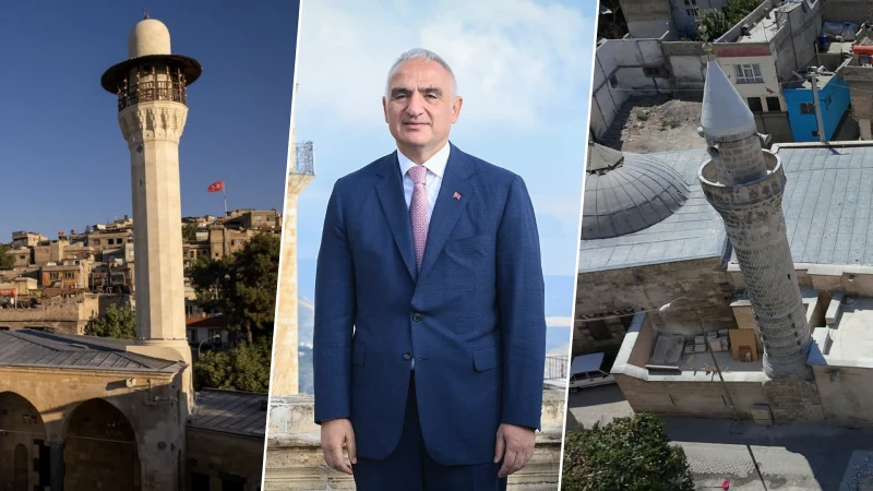 Deprem sonrası onarılan Gaziantep Bostancı ve Şanlıurfa Mahmut Paşa Camileri,