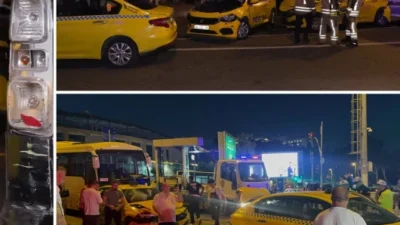 Beyoğlu'nda meydana gelen zincirleme kazada, beş kişi hafif yaralandı.