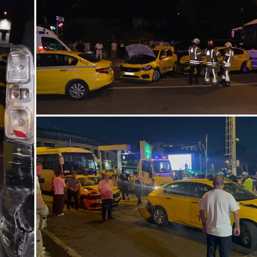 Beyoğlu'nda meydana gelen zincirleme kazada, beş kişi hafif yaralandı.