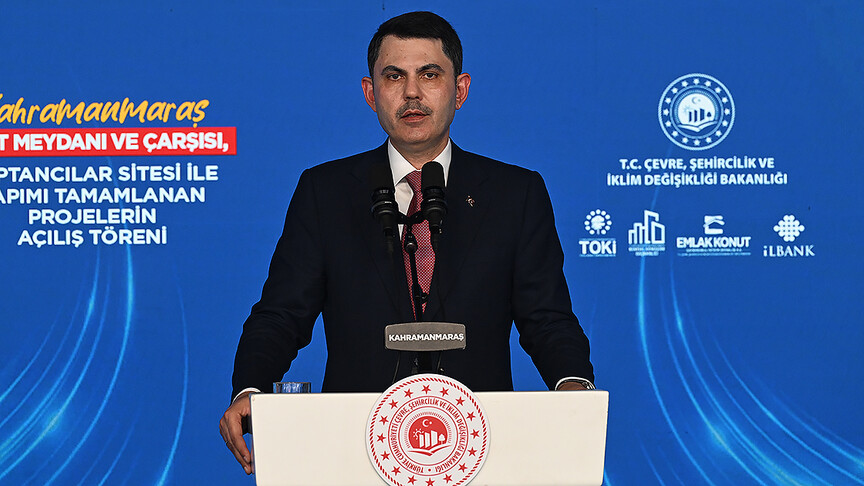 Çevre, Şehircilik ve İklim Değişikliği Bakanı Kurum, depremzede aileler için