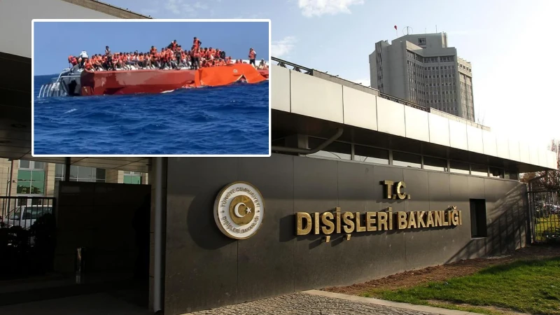 Dışişleri Bakanlığı, KKTC'de yaşanan gemi faciasında hayatını kaybedenler için taziye