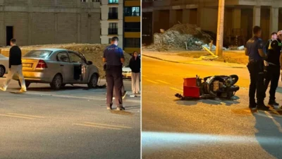 Ankara'nın Sincan ilçesinde gerçekleşen zincirleme kazada bir motosiklet sürücüsü ağır