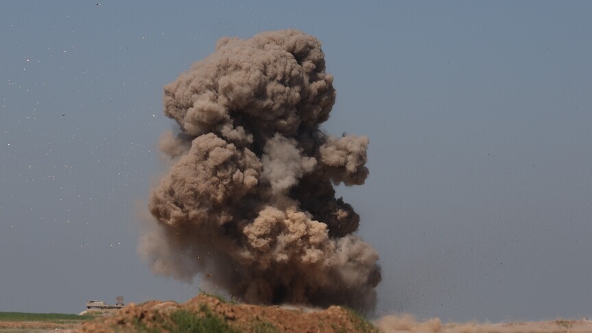 Şam kırsalında güvenlik personelini taşıyan otobüse düzenlenen bombalı saldırıda çok