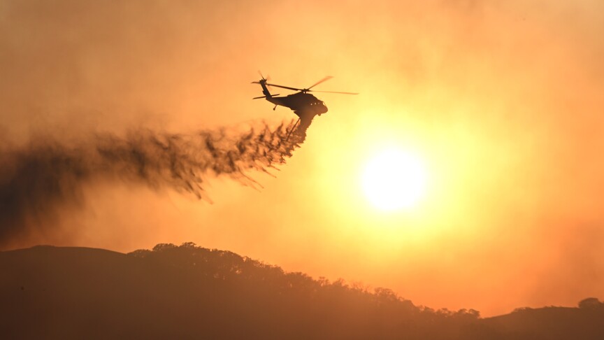Utah eyaletinde meydana gelen helikopter kazası, orman yangınlarıyla mücadele eden