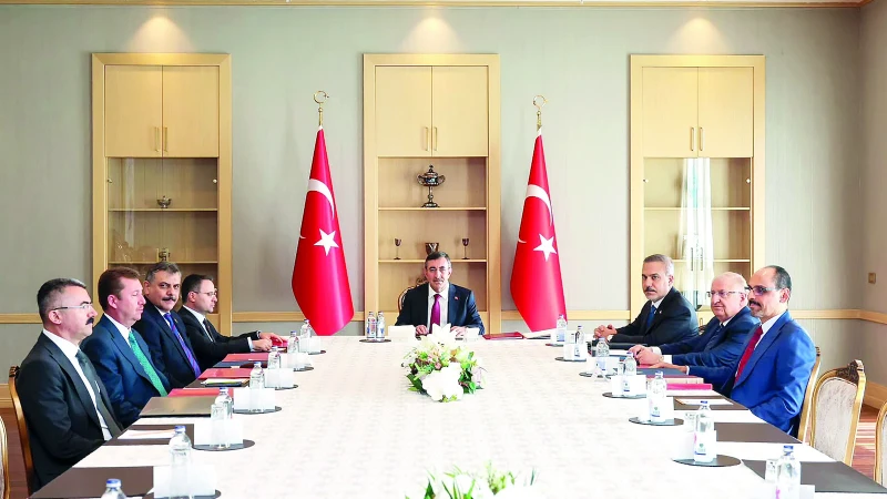 Cumhurbaşkanı Yardımcısı Cevdet Yılmaz başkanlığında toplanan kurul, silah bırakma süreci