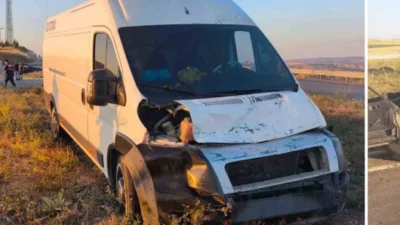 Yozgat'ta meydana gelen kazada, otomobilin minibüsle çarpışması sonucu iki kişi