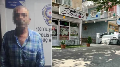 Ankara'nın Keçiören ilçesinde balkondan sepetle kaçak alkol satan bir şüpheli,