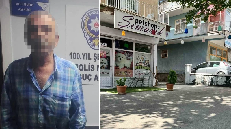 Ankara'nın Keçiören ilçesinde balkondan sepetle kaçak alkol satan bir şüpheli,