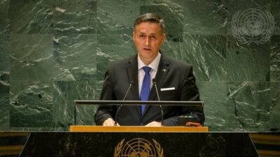 Bosna Hersek lideri Becirovic, BM Genel Kurulu'nda Gazze'deki soykırım ve