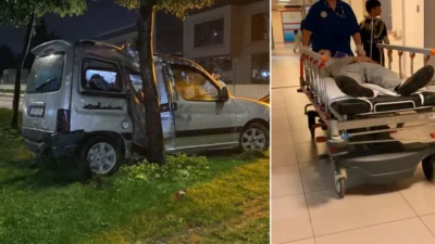 Bursa'nın İnegöl ilçesinde meydana gelen trafik kazasında iki kişi yaralandı.