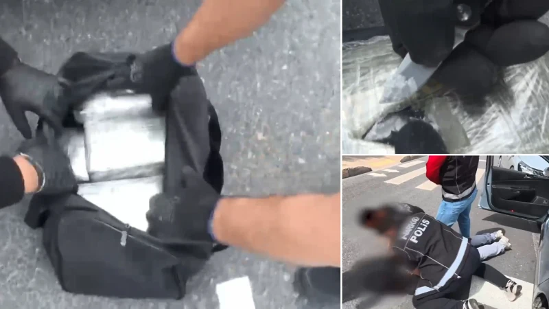Çatalca'da düzenlenen operasyonda 11 kilo 500 gram kokain ele geçirildi,