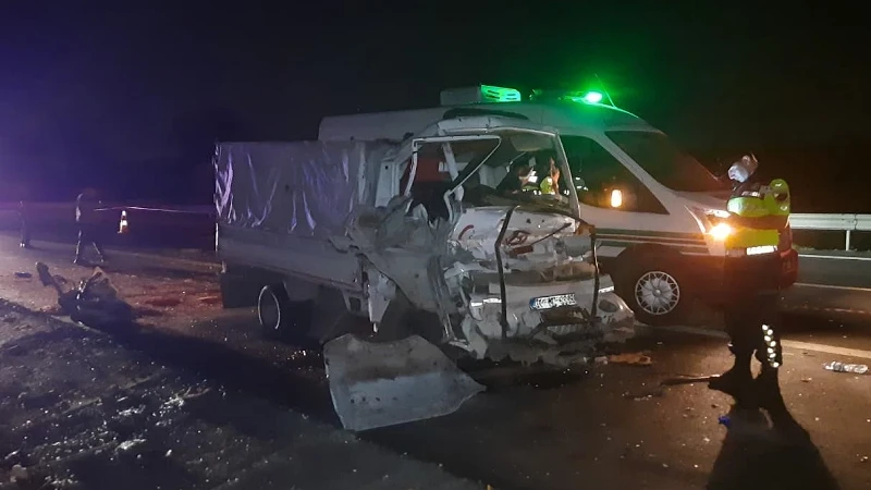 Adana'nın Ceyhan ilçesinde meydana gelen kaza sonucu iki kişi yaşamını