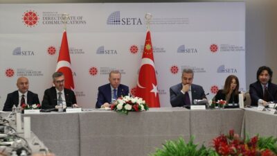 Cumhurbaşkanı Erdoğan, ABD'li düşünce kuruluşlarının temsilcileriyle bir araya gelerek stratejik