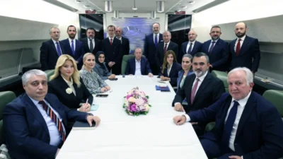 Cumhurbaşkanı Erdoğan, Kırgızistan dönüşü yaptığı açıklamalarda Türkiye'nin savunma sistemine ve