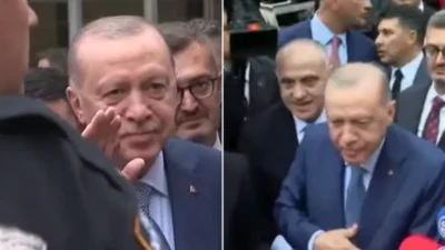Cumhurbaşkanı Erdoğan, New York'taki Türkevi'nde vatandaşlar tarafından büyük bir coşkuyla