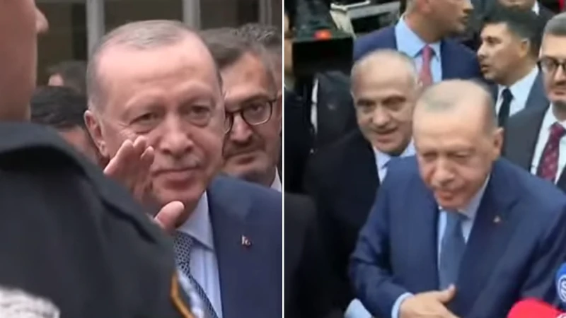 Cumhurbaşkanı Erdoğan, New York'taki Türkevi'nde vatandaşlar tarafından büyük bir coşkuyla