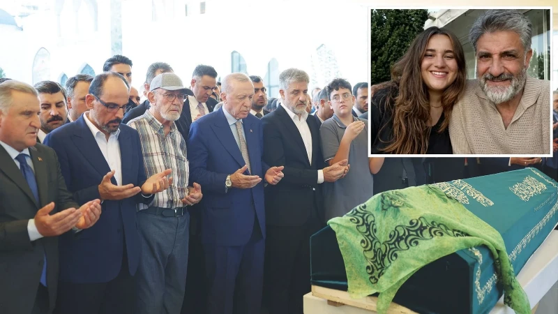 Cumhurbaşkanı Erdoğan, Fatma Zehra Önen için düzenlenen cenaze töreninde aileye