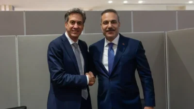 Dışişleri Bakanı Hakan Fidan, Birleşik Krallık Dışişleri Bakanı Ed Miliband