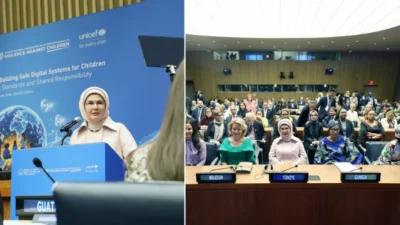 Emine Erdoğan, çocukların dijital güvenliği için hepimizin sorumluluk taşıdığını vurgulayarak,