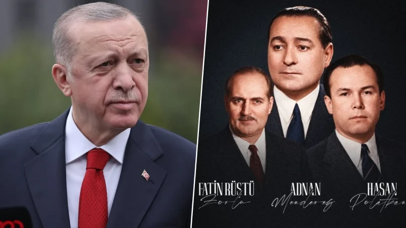 Cumhurbaşkanı Erdoğan, 27 Mayıs’ta idam edilen Menderes, Zorlu ve Polatkan'ı