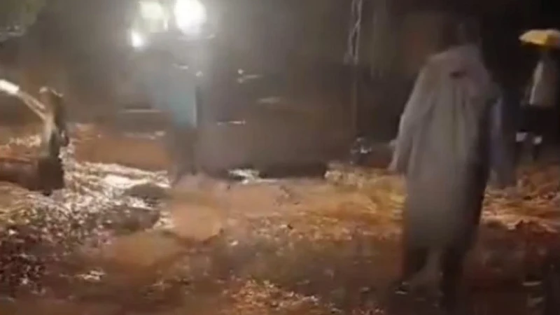 Erzincan'ın Çayırlı ilçesinde sel sonrası temizlik ve hasar tespit çalışmaları