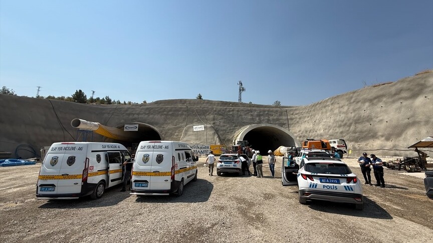 Gaziantep'teki bir tünel inşaatında meydana gelen iş kazasında bir işçi