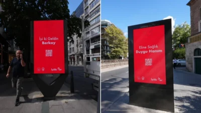 Türkiye'deki billboardlarda yer alan teşekkür mesajlarının ardında Aile ve Sosyal