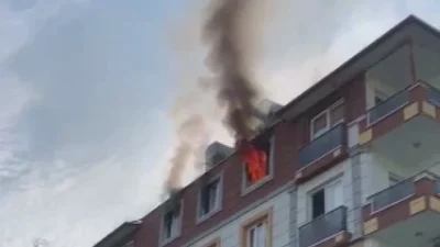Hatay'da bir evde çıkan yangın, Suriyeli bir ailenin sabah saatlerinde