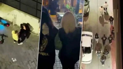 İstanbul Emniyet Müdürlüğü, Beyoğlu'nda düzenlediği dron destekli uygulamada fuhuşa aracılık