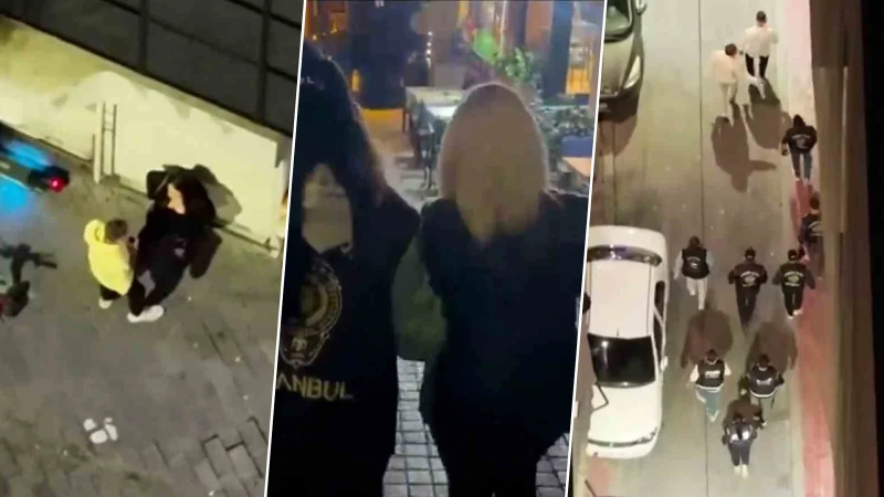 İstanbul Emniyet Müdürlüğü, Beyoğlu'nda düzenlediği dron destekli uygulamada fuhuşa aracılık