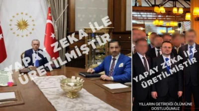 Ankara'da Cumhurbaşkanı Erdoğan ve Bakan Gürlek'in fotoğraflarını paylaşarak izlenim oluşturan