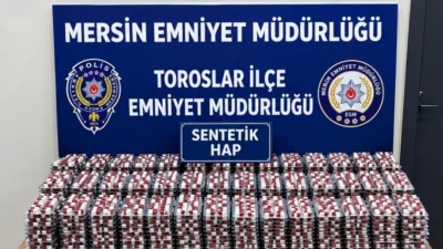 Mersin'de düzenlenen narkotik operasyonunda 11 bin uyuşturucu hap ve esrar
