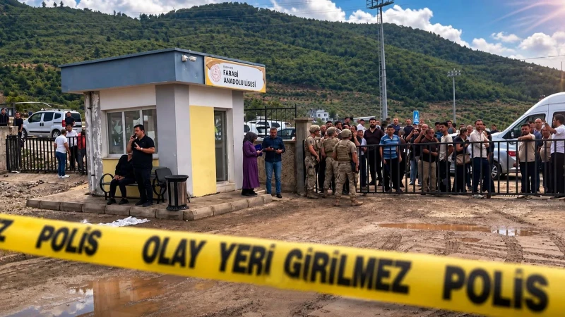 Osmaniye'de bir öğretmenin okul bahçesinde yeğeni tarafından silahlı saldırıya uğrayarak