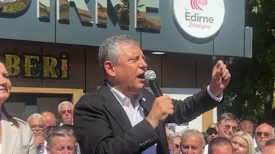 Yeni Parti Genel Başkanı Özgür Özel, Edirne'deki konuşmasında eski ve