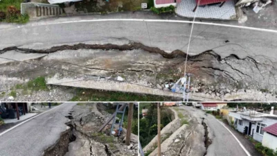 Rize'nin İyidere ilçesinde meydana gelen sel felaketi, Fıçıtaşı Mahallesi'nde büyük